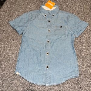 BNWT short sleeve denim shirt boys 5-6
